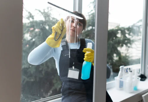 Nettoyage de vitres intérieures et extérieures à Louroux-de-Bouble